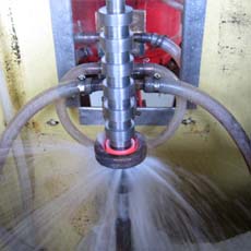Screw shaft quenching equipment
